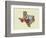 Texas State Map-Lanre Adefioye-Framed Giclee Print