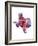 Texas Watercolor Map-Michael Tompsett-Framed Art Print