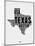 Texas Word Cloud 2-NaxArt-Mounted Art Print