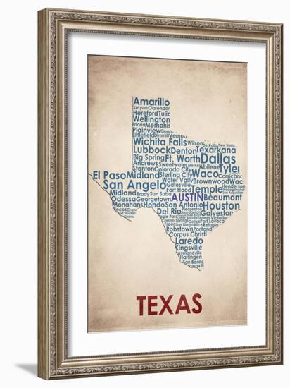 Texas-American Flat-Framed Giclee Print