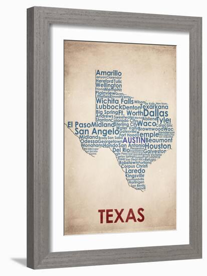 Texas-American Flat-Framed Giclee Print