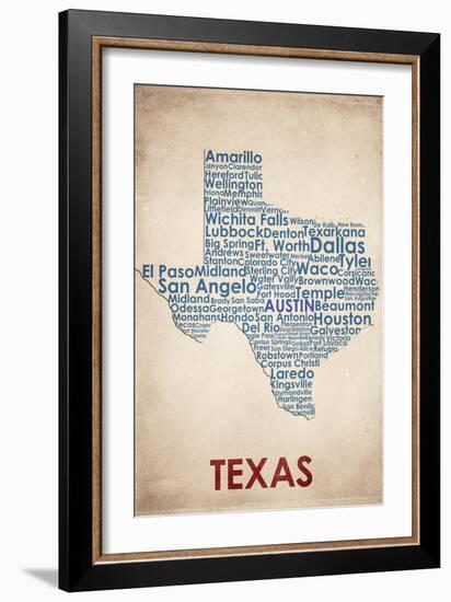 Texas-American Flat-Framed Giclee Print