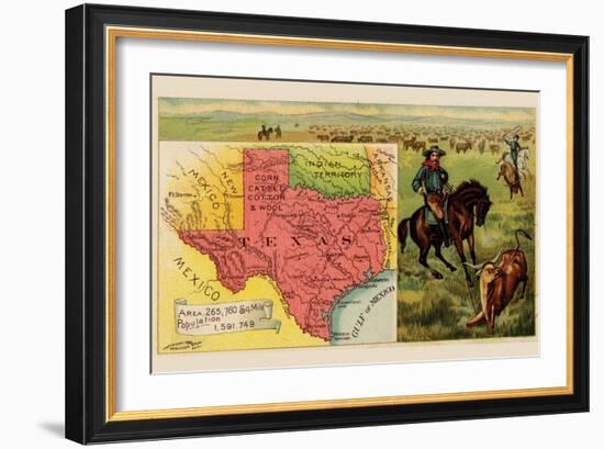 Texas-Arbuckle Brothers-Framed Premium Giclee Print