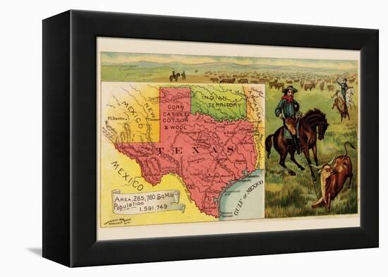 Texas-Arbuckle Brothers-Framed Stretched Canvas