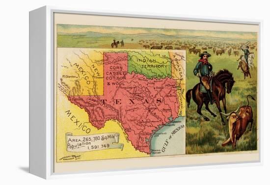 Texas-Arbuckle Brothers-Framed Stretched Canvas