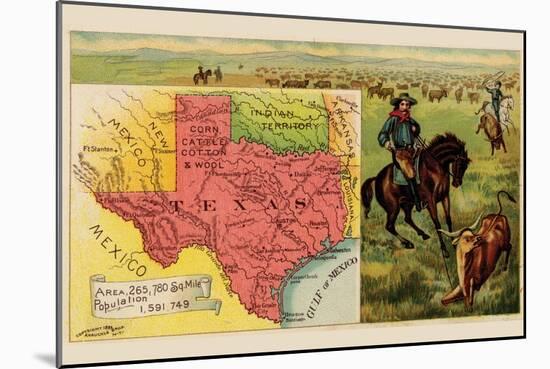 Texas-Arbuckle Brothers-Mounted Art Print