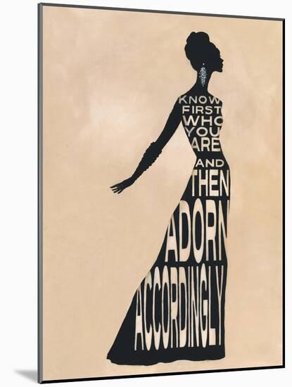 Text Dress-Lisa Vincent-Mounted Art Print