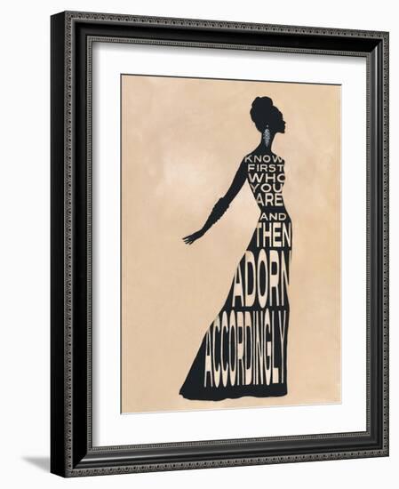 Text Dress-Lisa Vincent-Framed Art Print