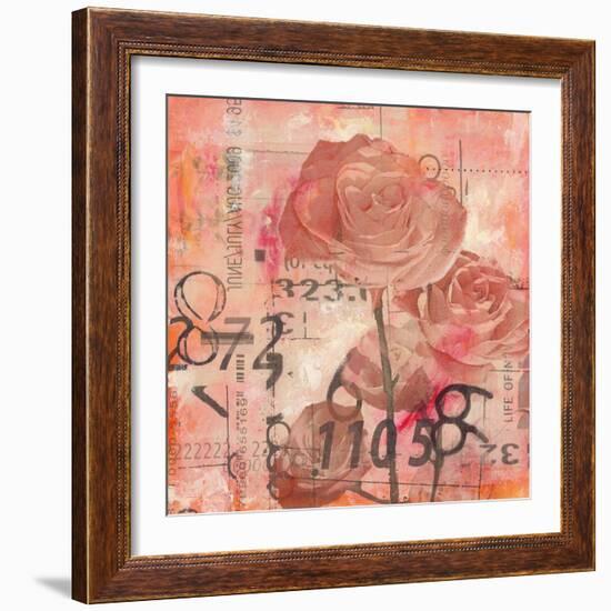 Text Roses-Jane Bellows-Framed Premium Giclee Print