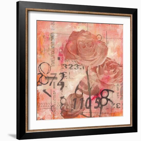 Text Roses-Jane Bellows-Framed Art Print