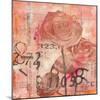 Text Roses-Jane Bellows-Mounted Art Print