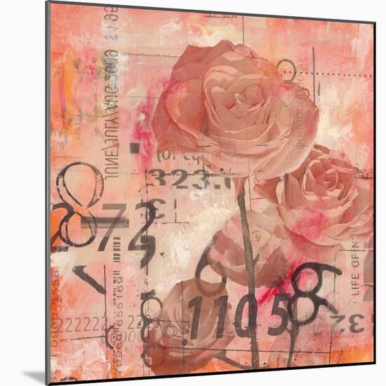 Text Roses-Jane Bellows-Mounted Art Print