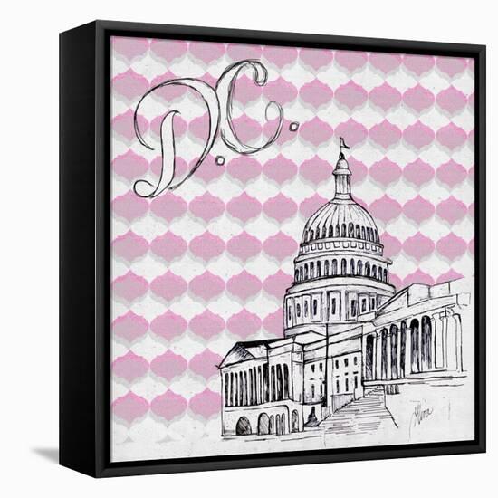 Textile D.C.-Gina Ritter-Framed Stretched Canvas