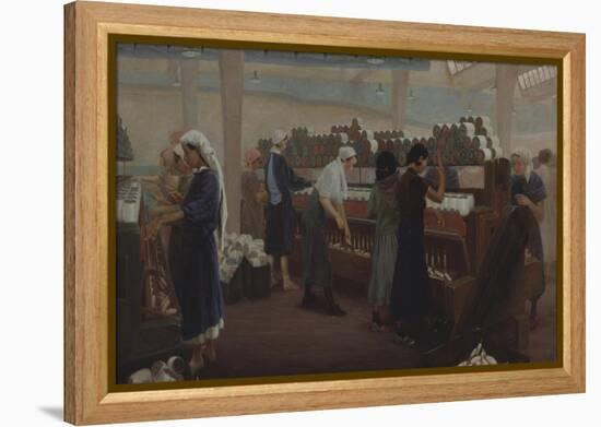 Textile Factory in Kirovobad-Pyotr Pheonovich Stroev-Framed Premier Image Canvas