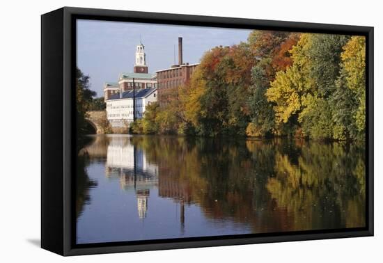 Textile Mills Along the Blackstone River, Pawtucket, Rhode Island-null-Framed Premier Image Canvas