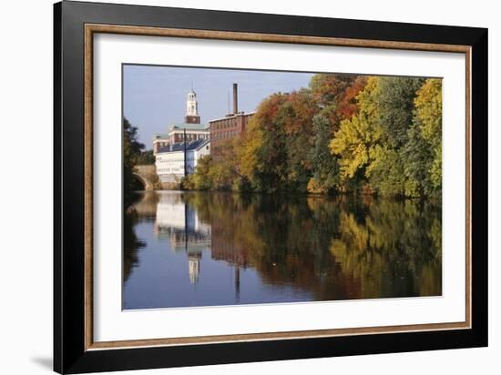 Textile Mills Along the Blackstone River, Pawtucket, Rhode Island-null-Framed Giclee Print
