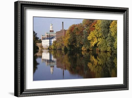 Textile Mills Along the Blackstone River, Pawtucket, Rhode Island-null-Framed Giclee Print