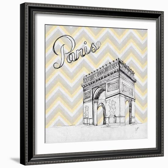 Textile Paris-Gina Ritter-Framed Art Print