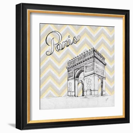 Textile Paris-Gina Ritter-Framed Art Print