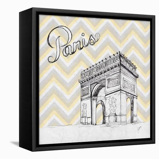 Textile Paris-Gina Ritter-Framed Stretched Canvas