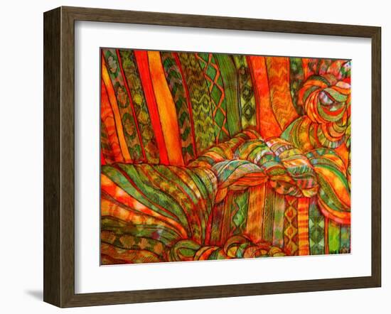 Textile Portrait-Linda Arthurs-Framed Giclee Print