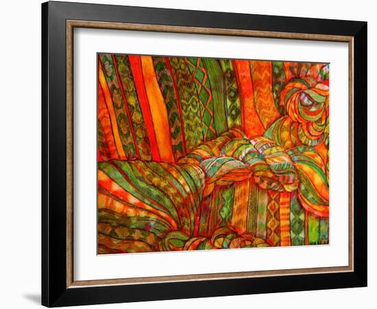 Textile Portrait-Linda Arthurs-Framed Giclee Print