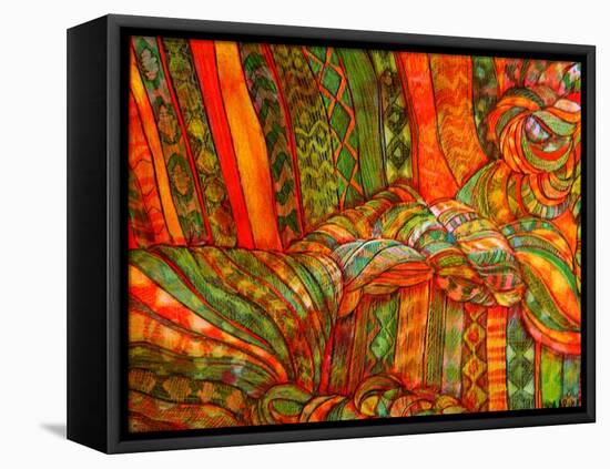 Textile Portrait-Linda Arthurs-Framed Premier Image Canvas