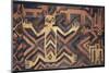 Textile with geometric and stylised humans design, South America-Werner Forman-Mounted Photographic Print