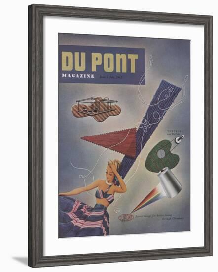 Textiles and Du Pont, Front Cover of 'The Du Pont Magazine', June-July 1947-null-Framed Giclee Print