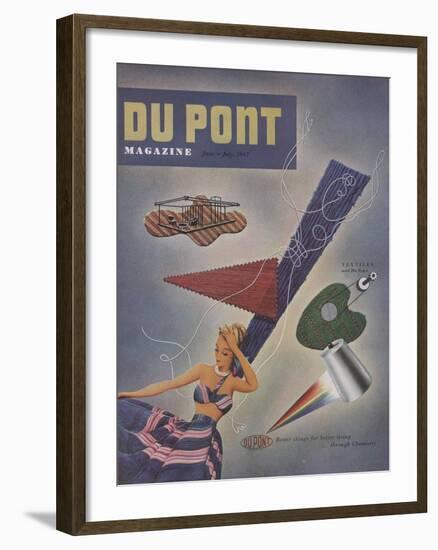 Textiles and Du Pont, Front Cover of 'The Du Pont Magazine', June-July 1947-null-Framed Giclee Print