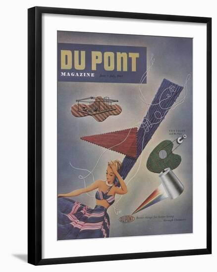 Textiles and Du Pont, Front Cover of 'The Du Pont Magazine', June-July 1947-null-Framed Giclee Print