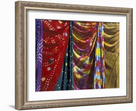 Textiles in Bikaner, India-Judith Haden-Framed Photographic Print