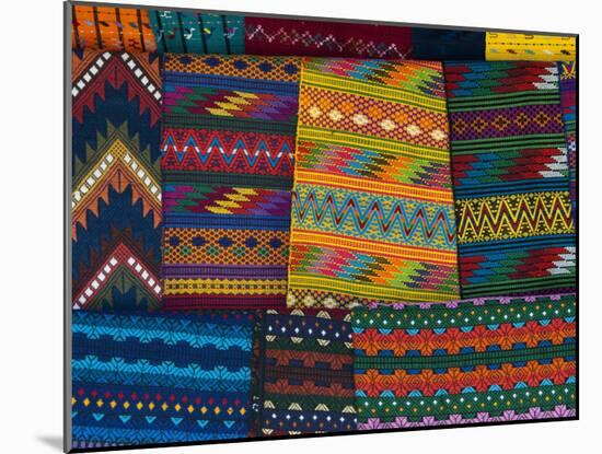 Textiles, Santiago Atitlan, Lake Atitlan, Guatemala, Central America-Sergio Pitamitz-Mounted Photographic Print