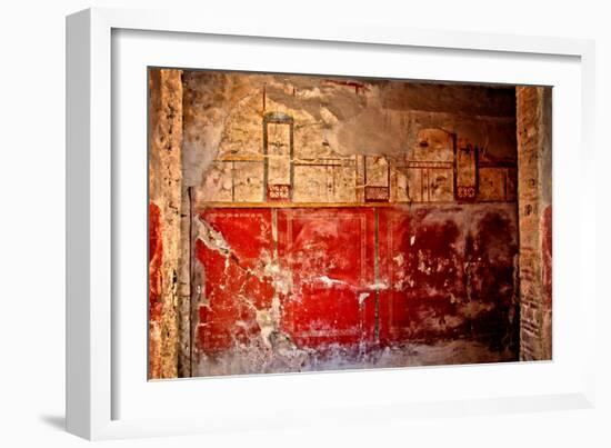 Texture of Ruins in Italy-null-Framed Photo