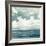 Textured Blue Seascape II-Emma Caroline-Framed Art Print