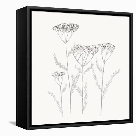 Textured Calm Flower-Sweet Melody Designs-Framed Stretched Canvas