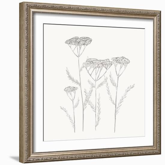 Textured Calm Flower-Sweet Melody Designs-Framed Art Print