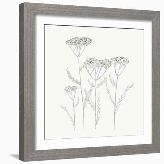 Textured Calm Flower-Sweet Melody Designs-Framed Art Print