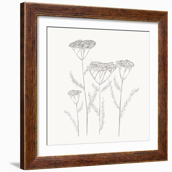 Textured Calm Flower-Sweet Melody Designs-Framed Art Print