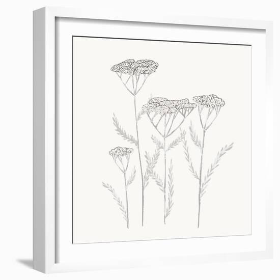 Textured Calm Flower-Sweet Melody Designs-Framed Art Print