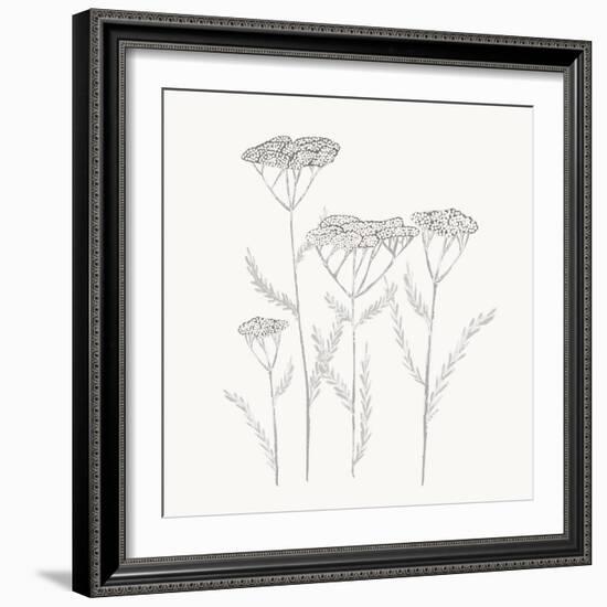 Textured Calm Flower-Sweet Melody Designs-Framed Art Print