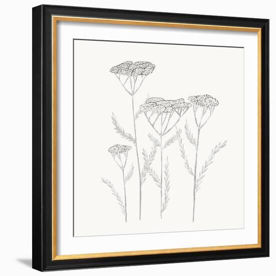 Textured Calm Flower-Sweet Melody Designs-Framed Art Print