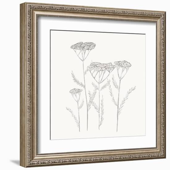 Textured Calm Flower-Sweet Melody Designs-Framed Art Print