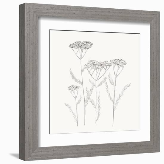 Textured Calm Flower-Sweet Melody Designs-Framed Art Print