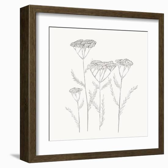 Textured Calm Flower-Sweet Melody Designs-Framed Art Print