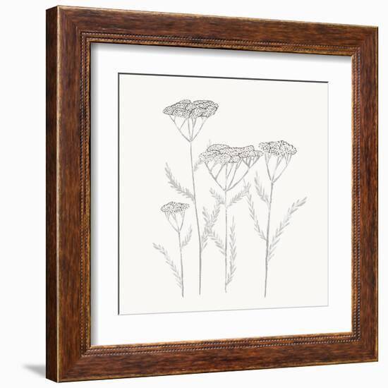 Textured Calm Flower-Sweet Melody Designs-Framed Art Print