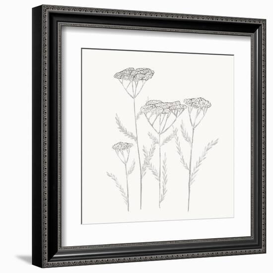 Textured Calm Flower-Sweet Melody Designs-Framed Art Print