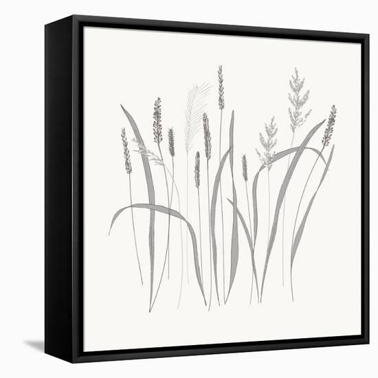 Textured Calm Wild Grasses-Sweet Melody Designs-Framed Stretched Canvas