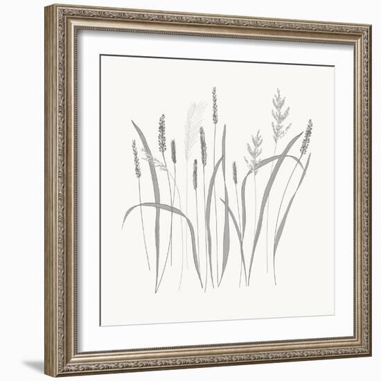 Textured Calm Wild Grasses-Sweet Melody Designs-Framed Art Print