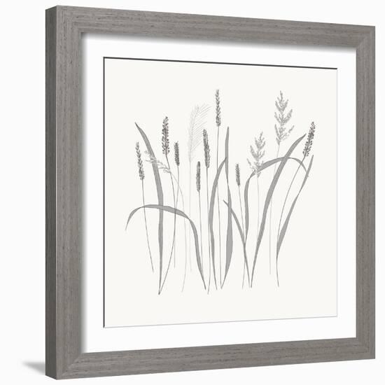 Textured Calm Wild Grasses-Sweet Melody Designs-Framed Art Print